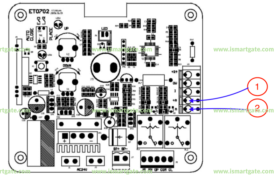 Wiring diagram for ETDOOR ET-12