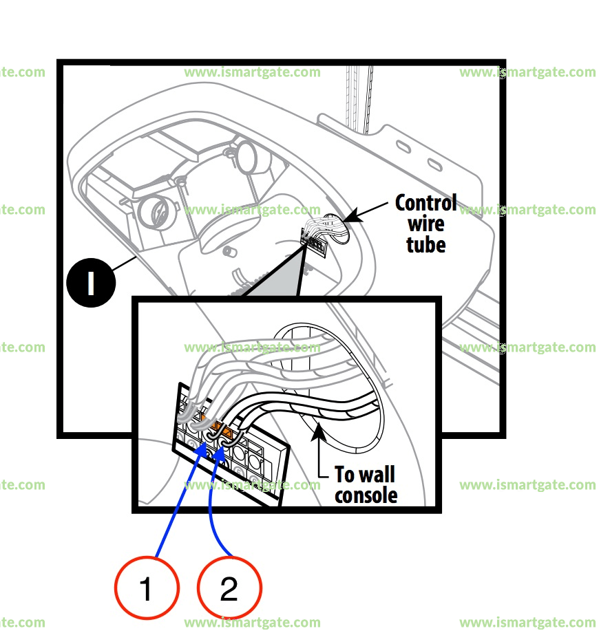 Wiring diagram for GENIE IntelliG 1200