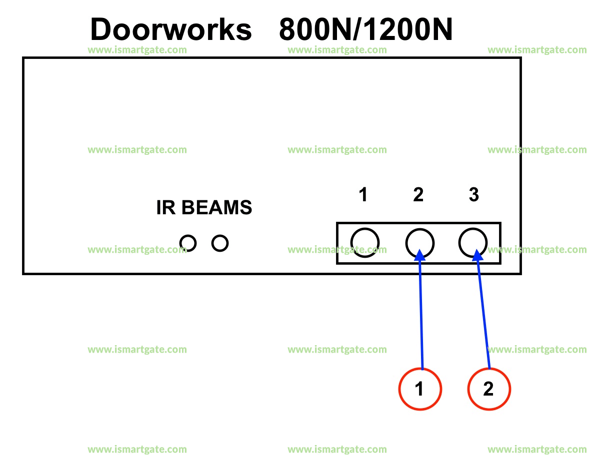 Wiring diagram for Doorworks 800N