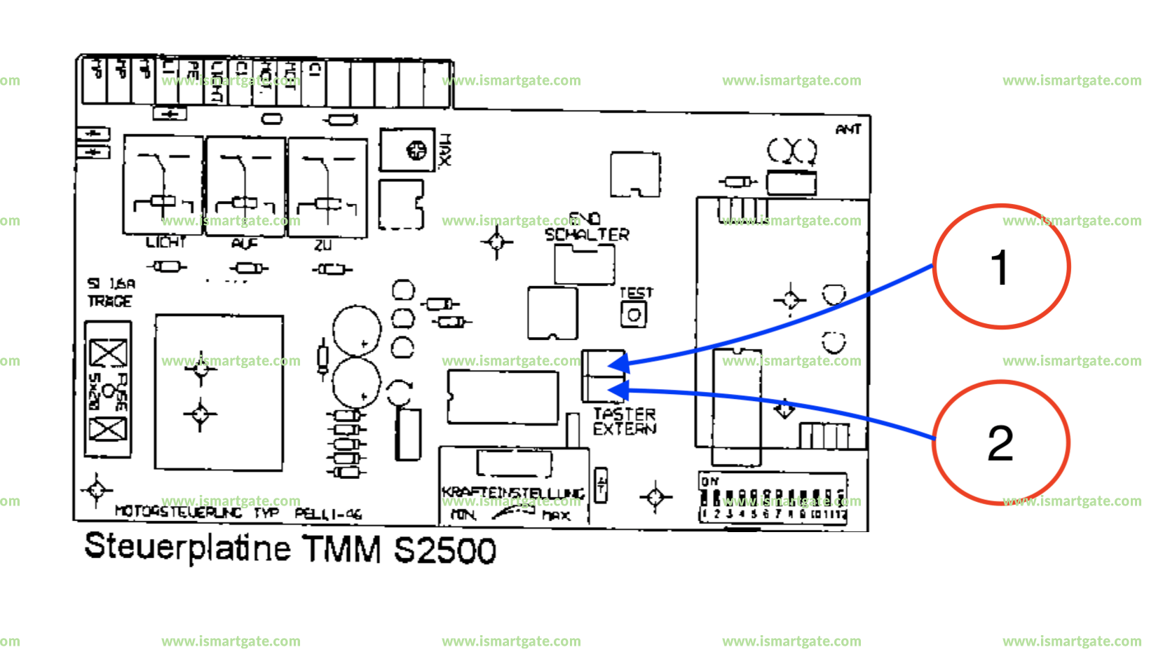 Wiring diagram for WECLA TMM S2500