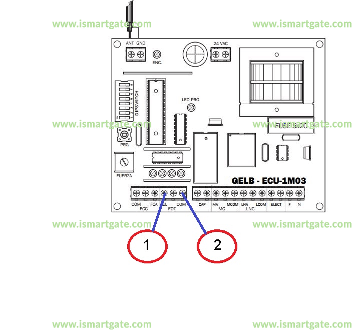 Wiring diagram for GELB ECU-1M03