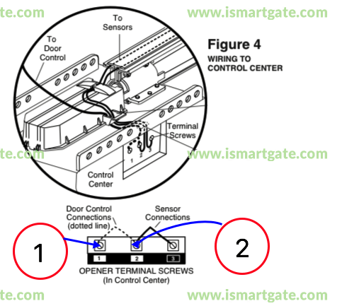 Wiring diagram for LiftMaster 1000SDR
