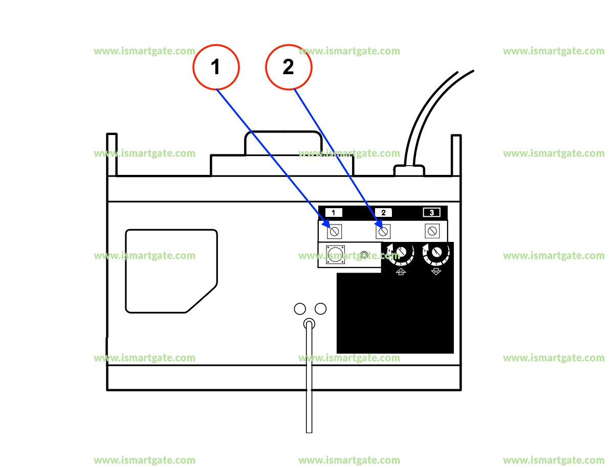 Wiring diagram for LiftMaster 1255-166