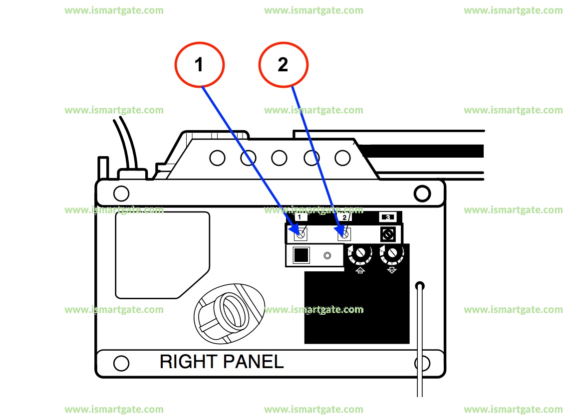 Wiring diagram for LiftMaster 1280R