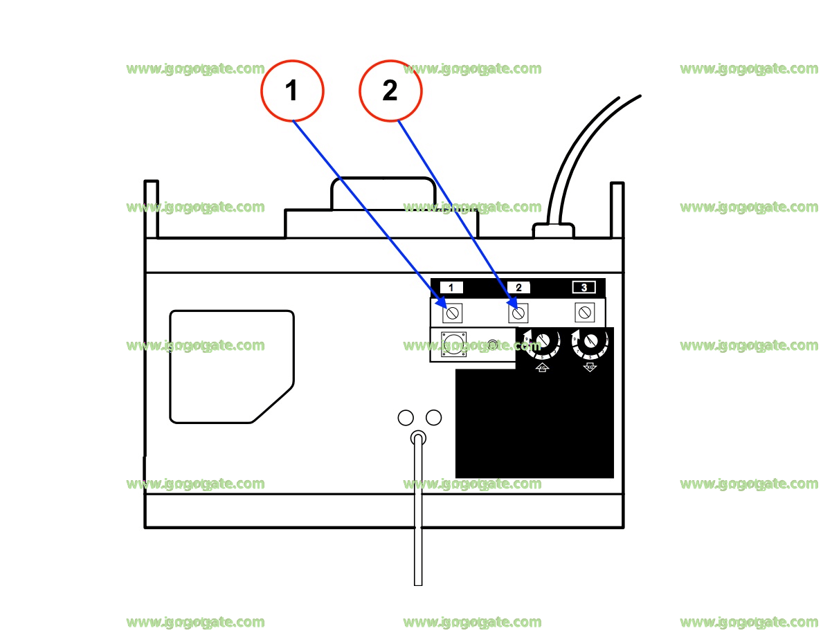 Wiring diagram for LiftMaster 215WD