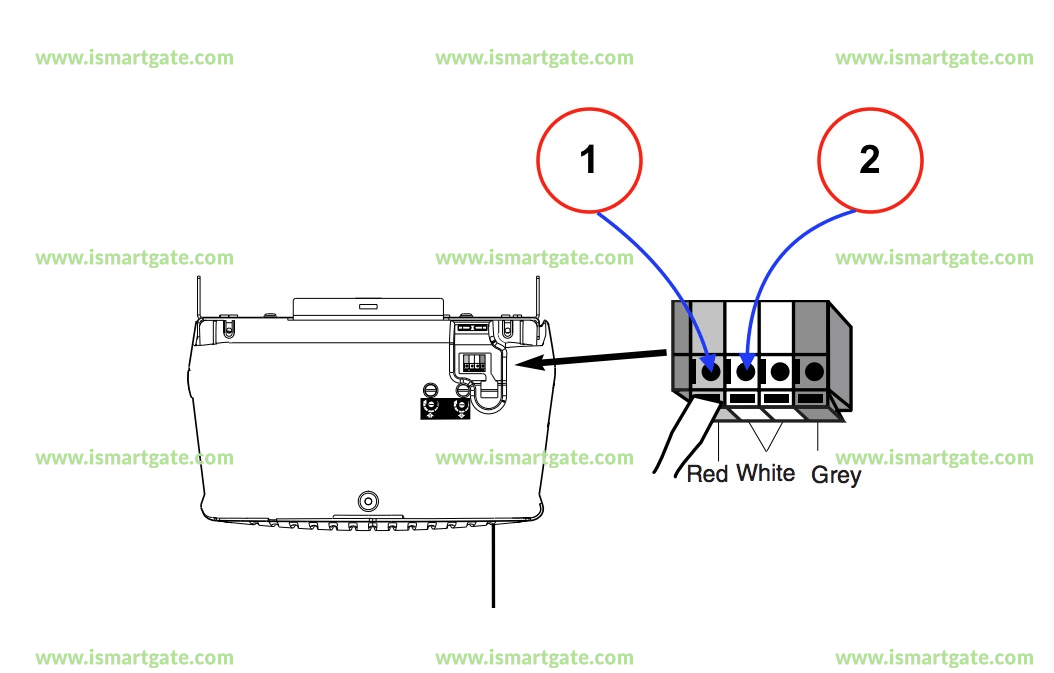 Wiring diagram for LiftMaster 2245