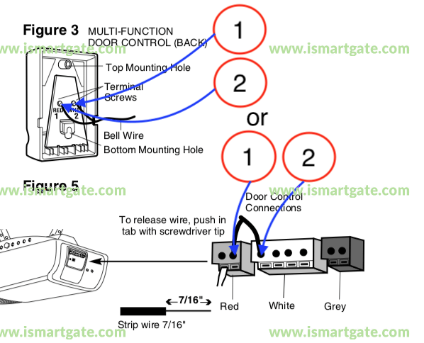 Wiring diagram for LiftMaster 2500