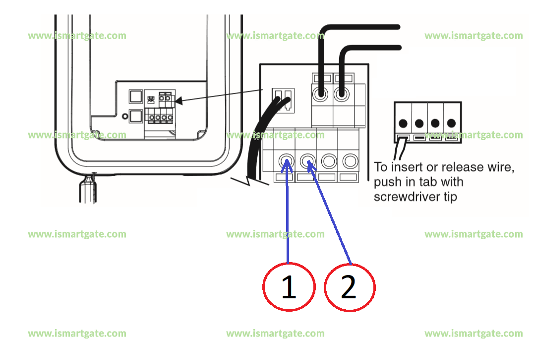 Wiring diagram for LiftMaster 3800P