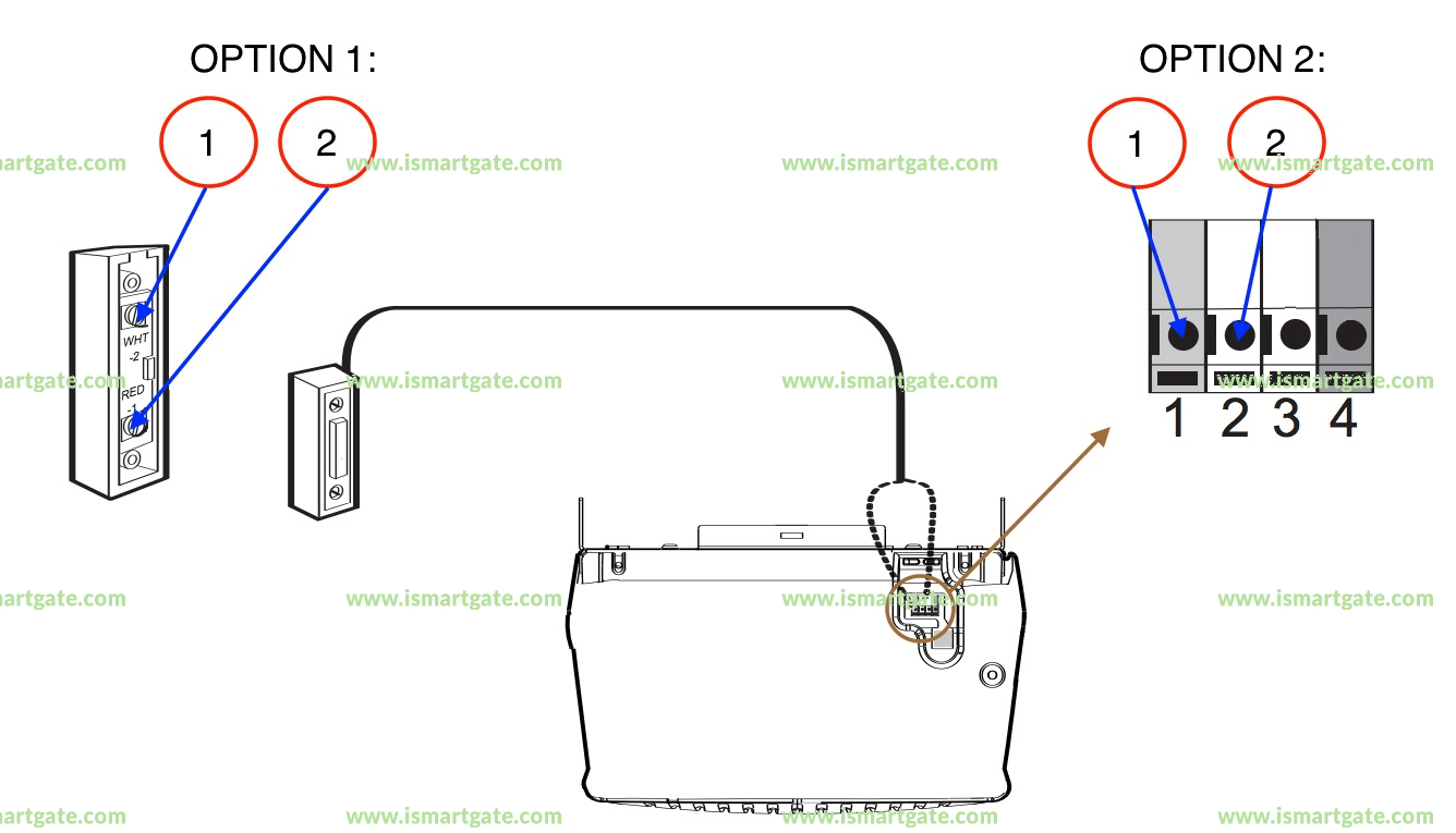 Wiring diagram for LiftMaster 5580
