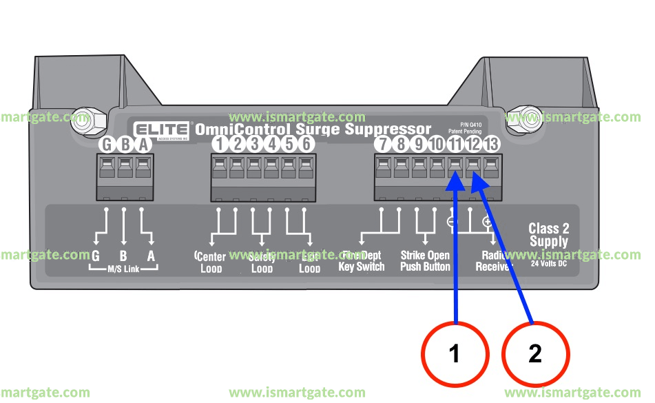 Wiring diagram for LiftMaster CSW200UL
