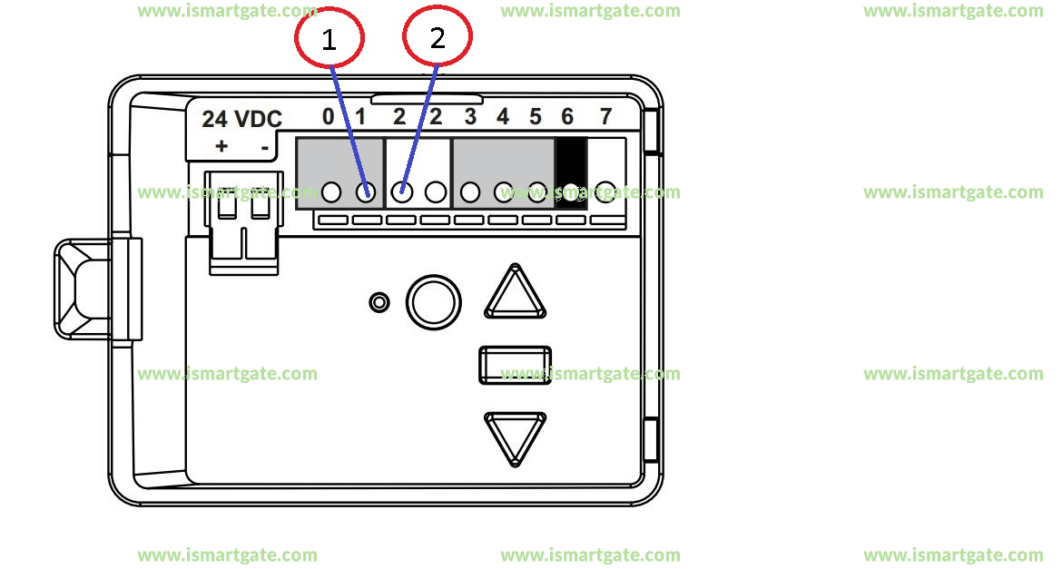 Wiring diagram for LiftMaster LM100