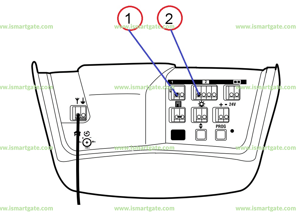 Wiring diagram for LiftMaster LM1000A