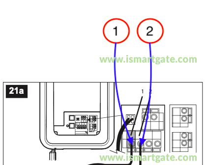 Wiring diagram for LiftMaster LM3800A