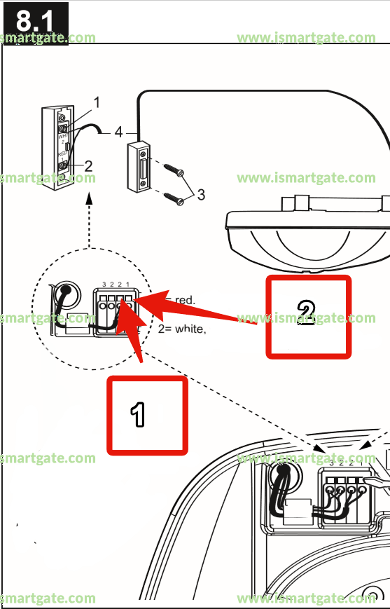 Wiring diagram for LiftMaster LM50k
