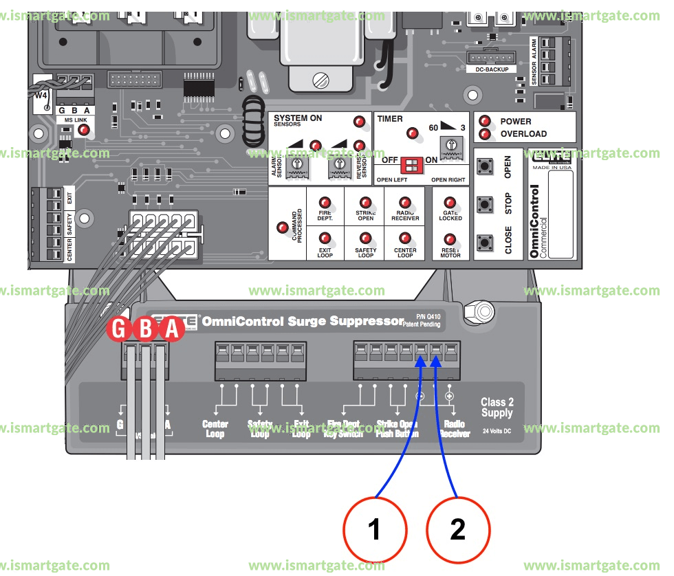 Wiring diagram for LiftMaster SL3000UL
