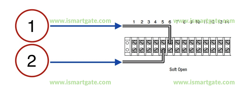 Wiring diagram for LiftMaster SL595