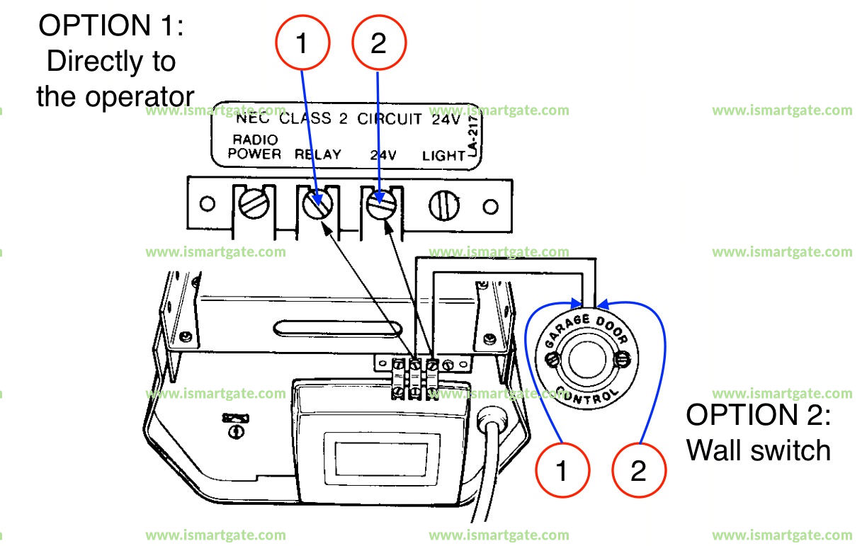 Wiring diagram for Moore-o-Matic 700-240
