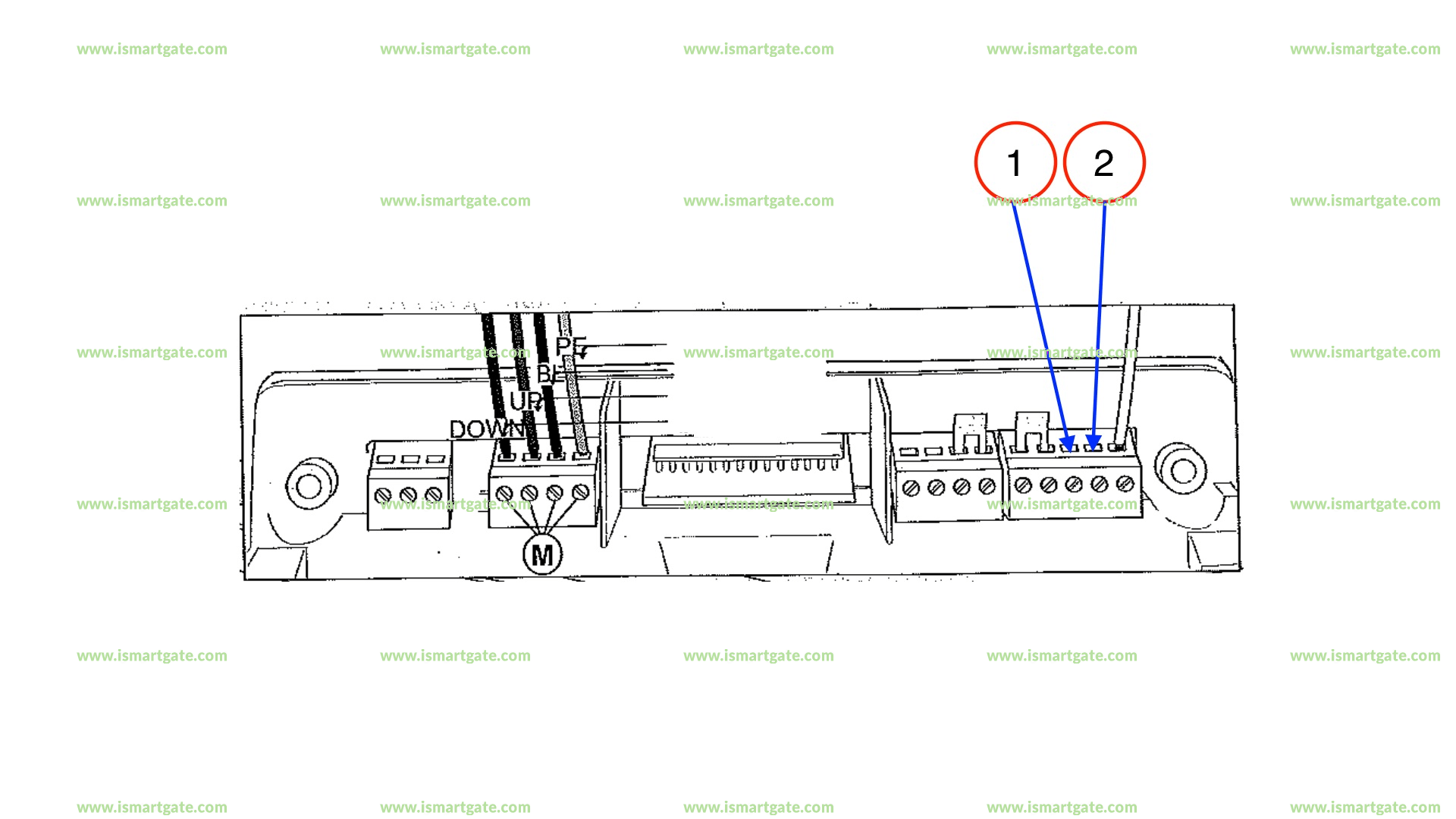 Wiring diagram for Novoferm NovoRol