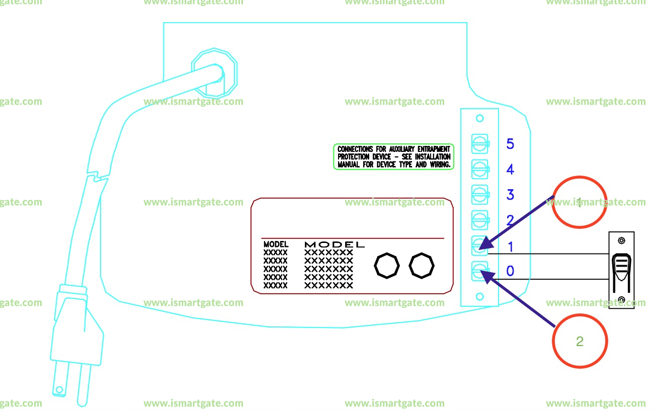Wiring diagram for Linear J6500