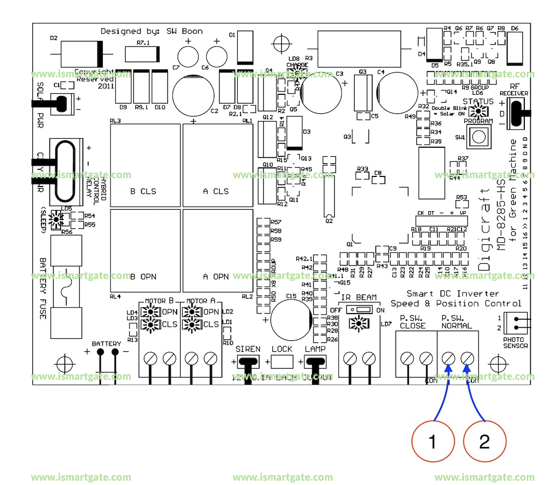 Wiring diagram for DC MOTO GFM925AL