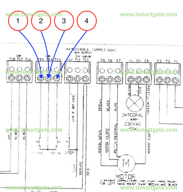 Wiring diagram for Ansa Thermaglide