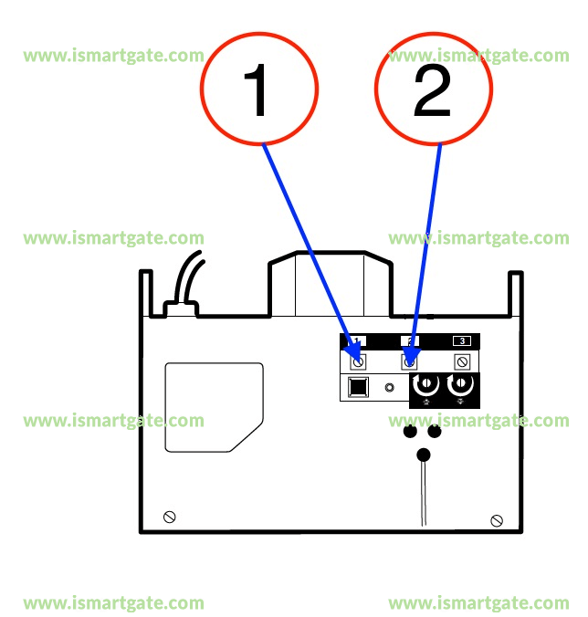 Wiring diagram for Chamberlain 1345M