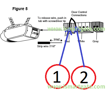 Wiring diagram for Chamberlain 2500B