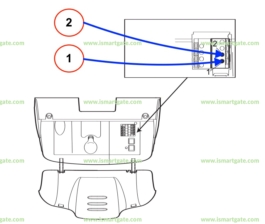 Wiring diagram for Chamberlain LM60XX