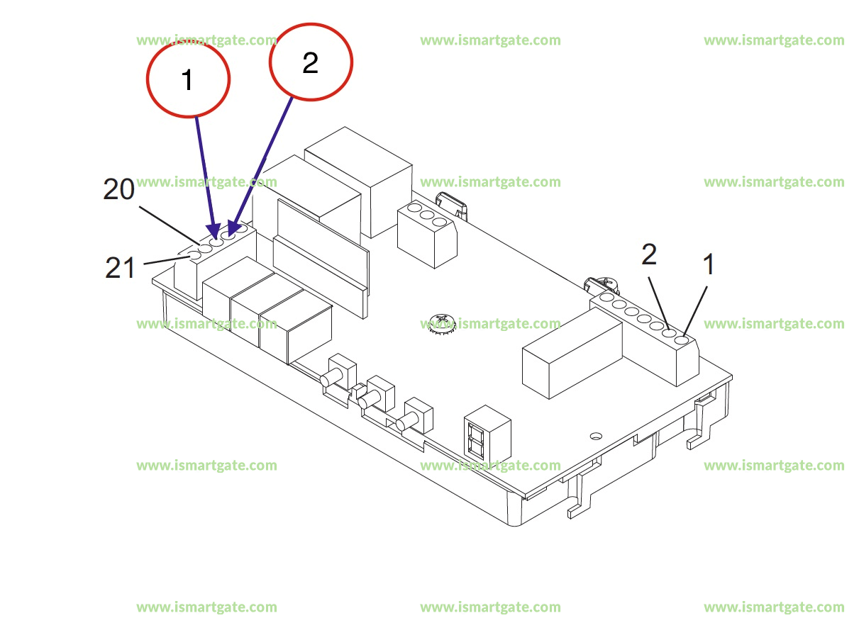 Wiring diagram for Entrematic IDO7-C700