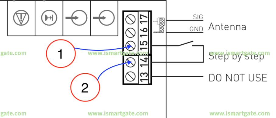 Wiring diagram for Entrematic TOP903H
