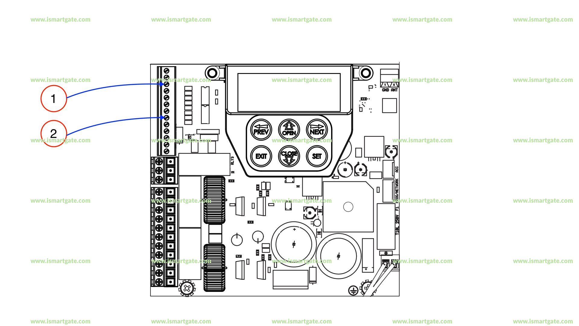 Wiring diagram for Automatic Technology DCB-05V2