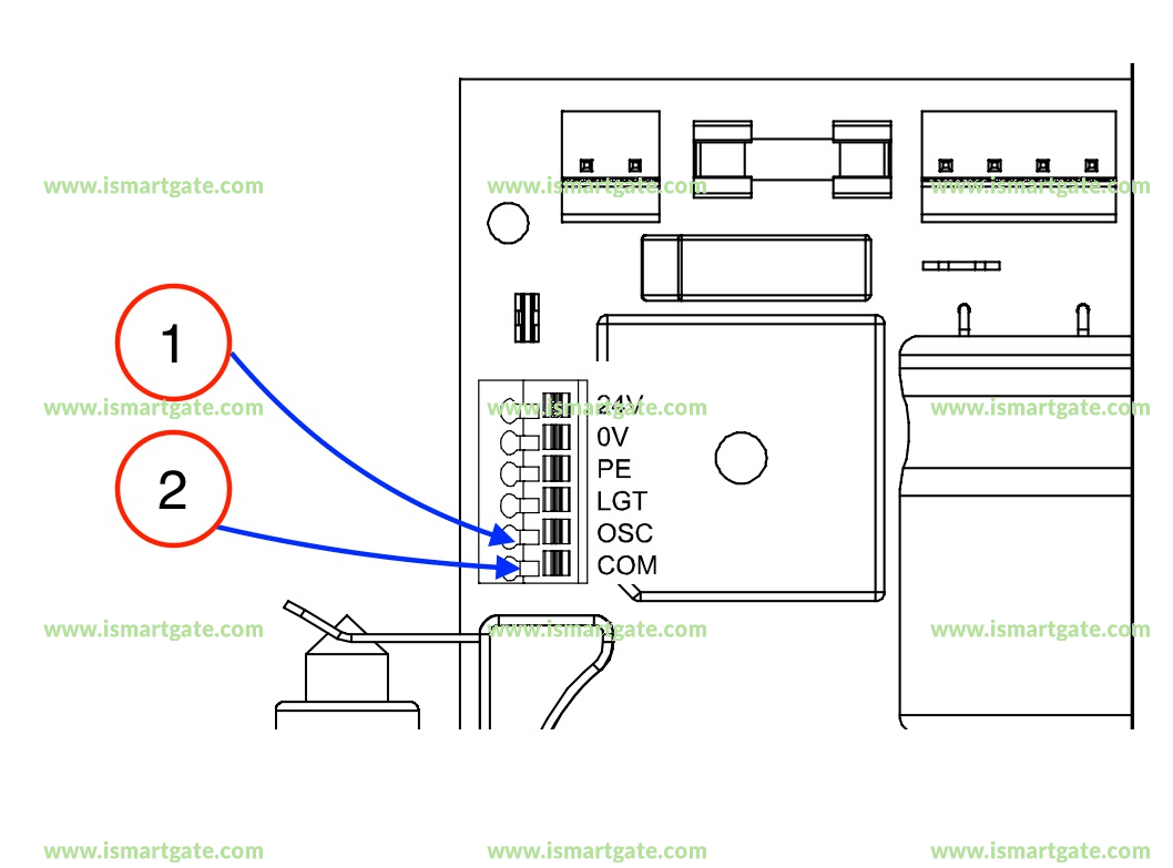 Wiring diagram for Automatic Technology GDO-6v2