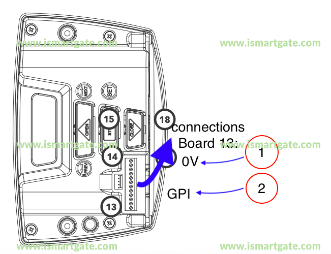Wiring diagram for Automatic Technology GDO 10V3L2