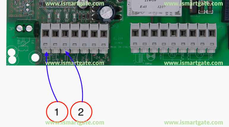 Wiring diagram for ON Automation CU2AE