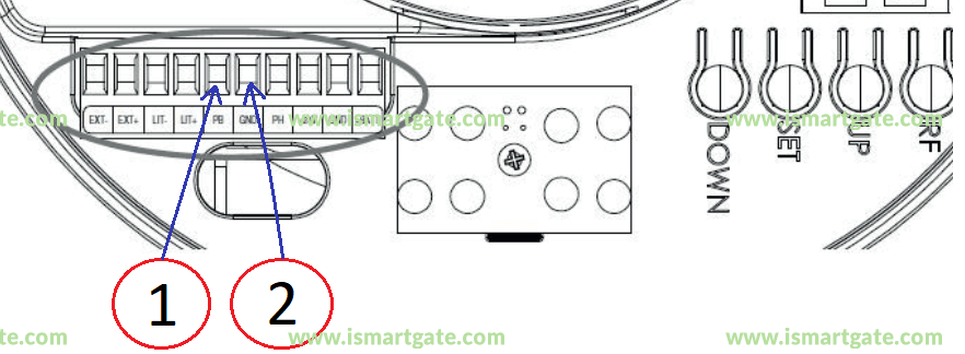 Wiring diagram for SCS Sentinel CarGate 800