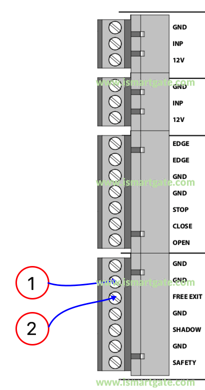 Wiring diagram for Nice 1500