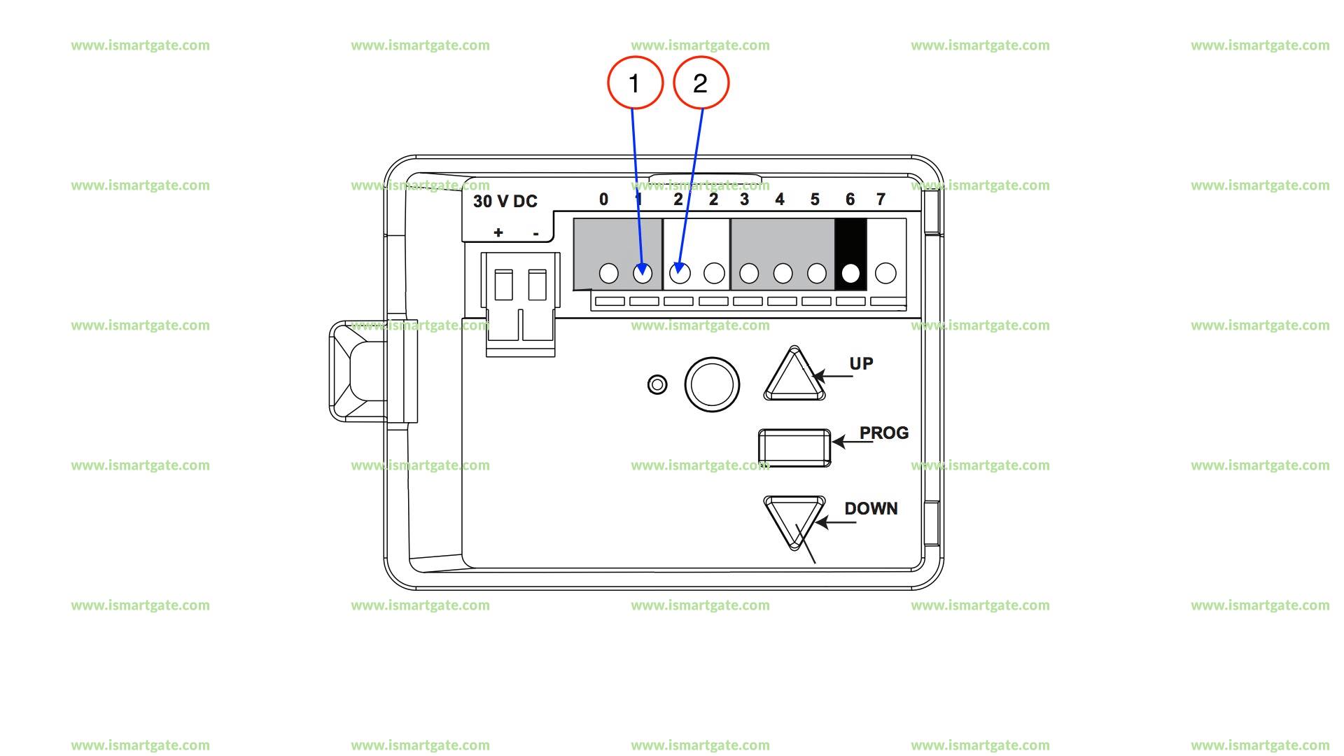 Wiring diagram for MERLIN Commander Essential MS65MYQ