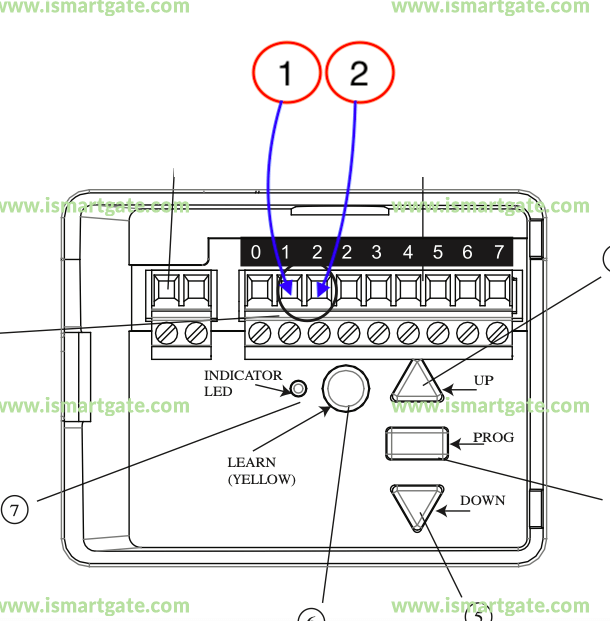 Wiring diagram for MERLIN MS65MYQ
