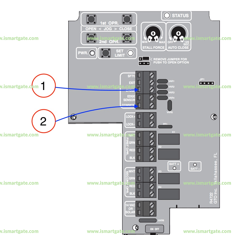 Wiring diagram for Mighty Mule MM462