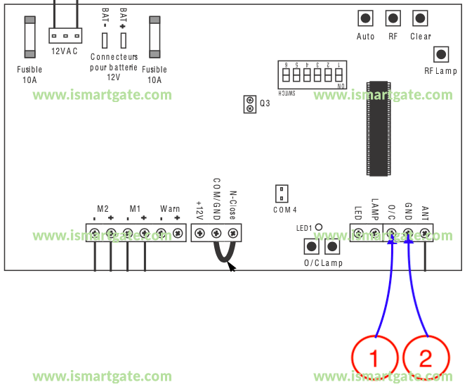 Wiring diagram for AVIDSEN Astrell 300