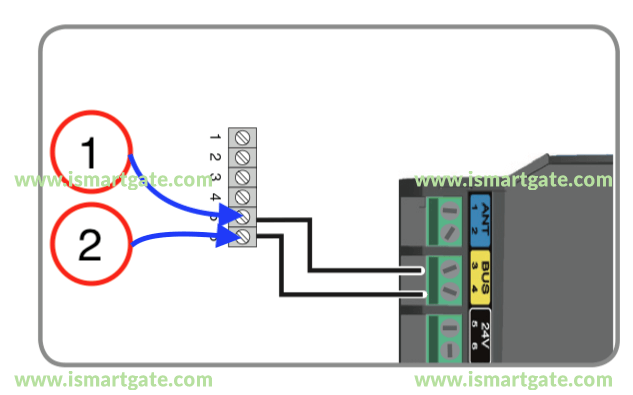 Wiring diagram for SOMFY LS430