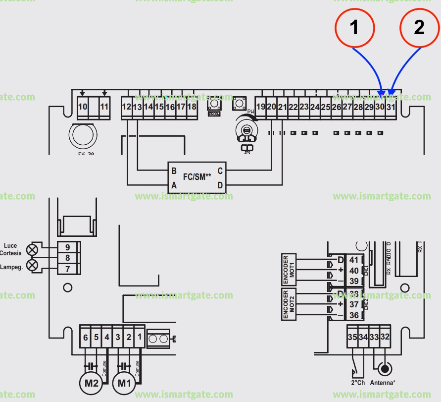 Wiring diagram for Telcoma T200