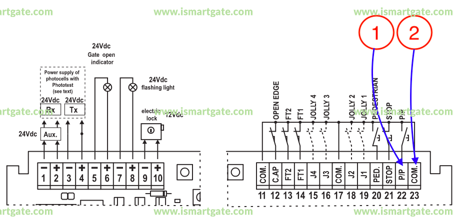 Wiring diagram for Telcoma T224