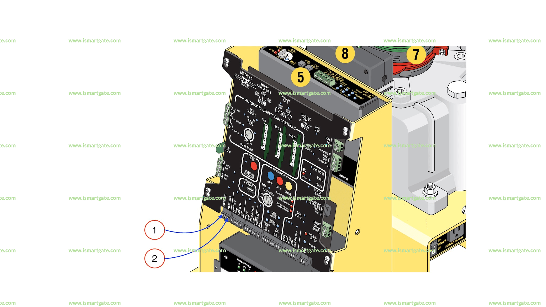Wiring diagram for MAX - Maximum Controls- 1400