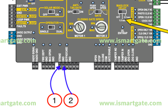 Wiring diagram for MAX - Maximum Controls- Super Arm 2300