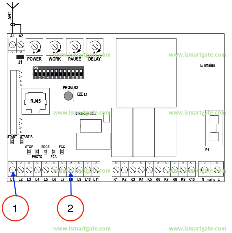 Wiring diagram for V2Electtronica FLEXY2