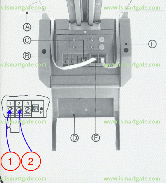 Wiring diagram for Hormann GTS 40