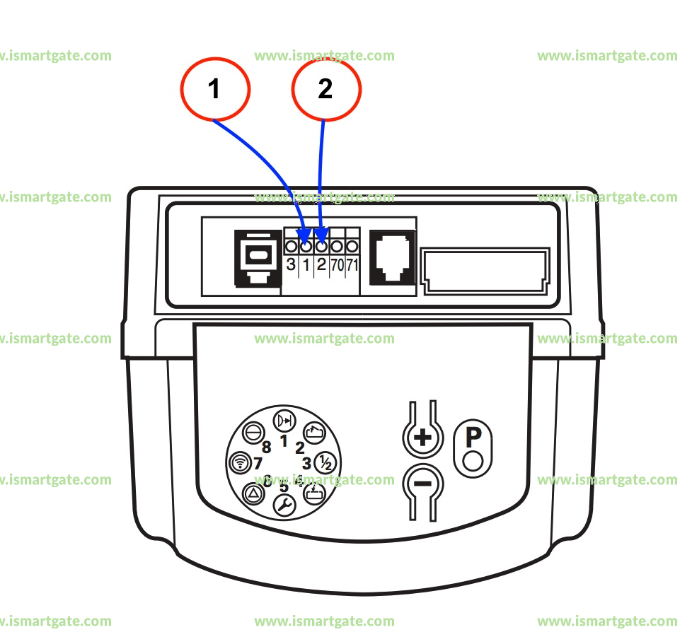 Wiring diagram for Marantec 211