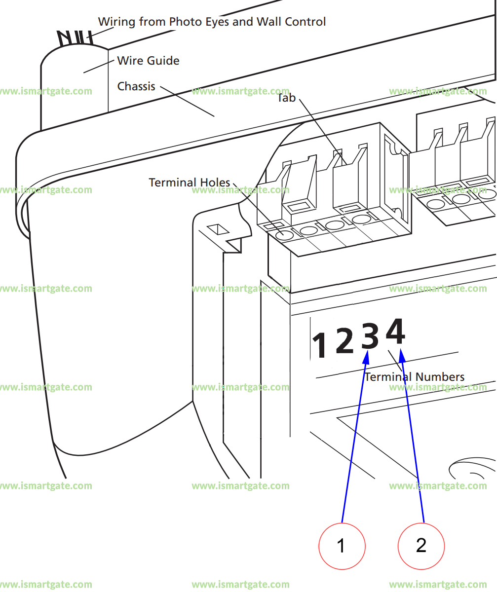 Wiring diagram for Marantec M4500