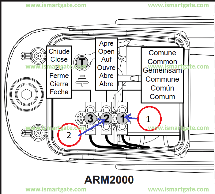 Wiring diagram for TAU ARM2000